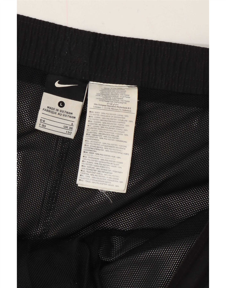 Shorts de natação masculinos Nike Graphic grande poliéster preto