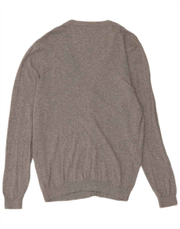 Suéter cardigã masculino ZARA XL algodão cinza