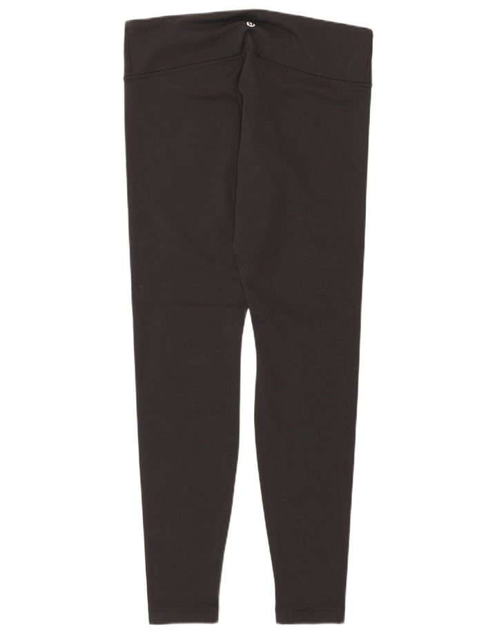 Lululemon Leggings femininas US 10 grandes nylon preto