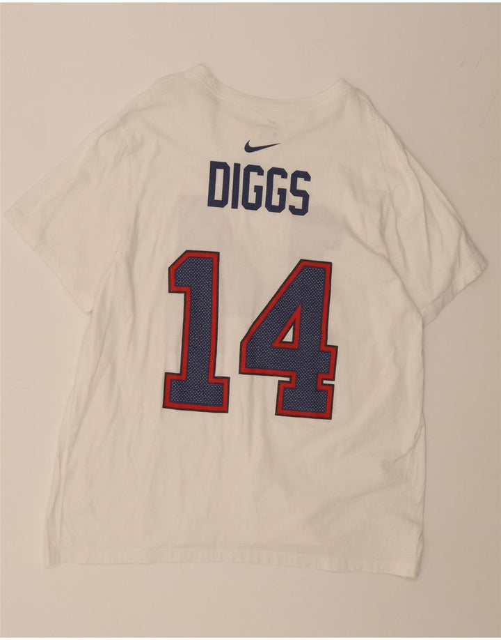 NIKE Mens Graphic T-Shirt Top 2XL White Cotton Vintage Nike and Second-Hand Nike from Messina Hembry 