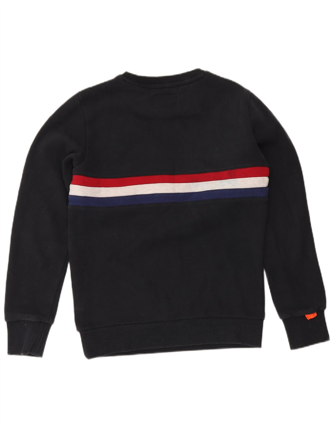Superdry moletom masculino jumper médio azul marinho algodão colorblock
