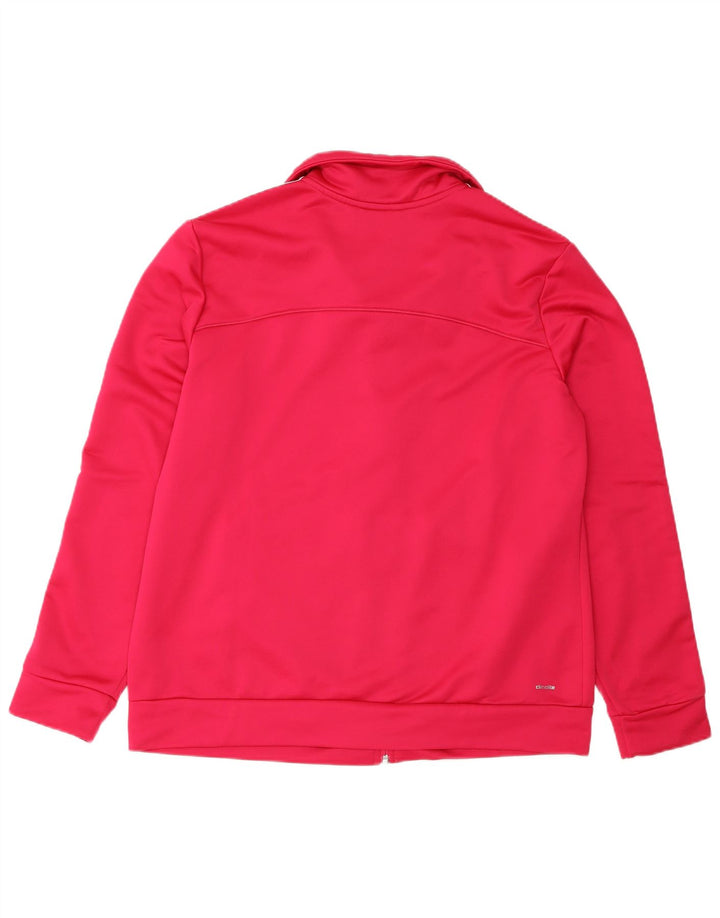 Adidas Mulher Climalite Tracksuit Top Jacket UK 20/22 XL Rosa Poliéster