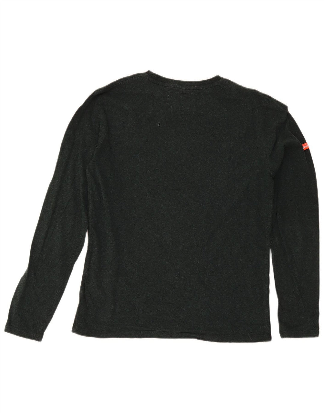 Superdry Mens Top Manga Longa Médio Algodão Verde