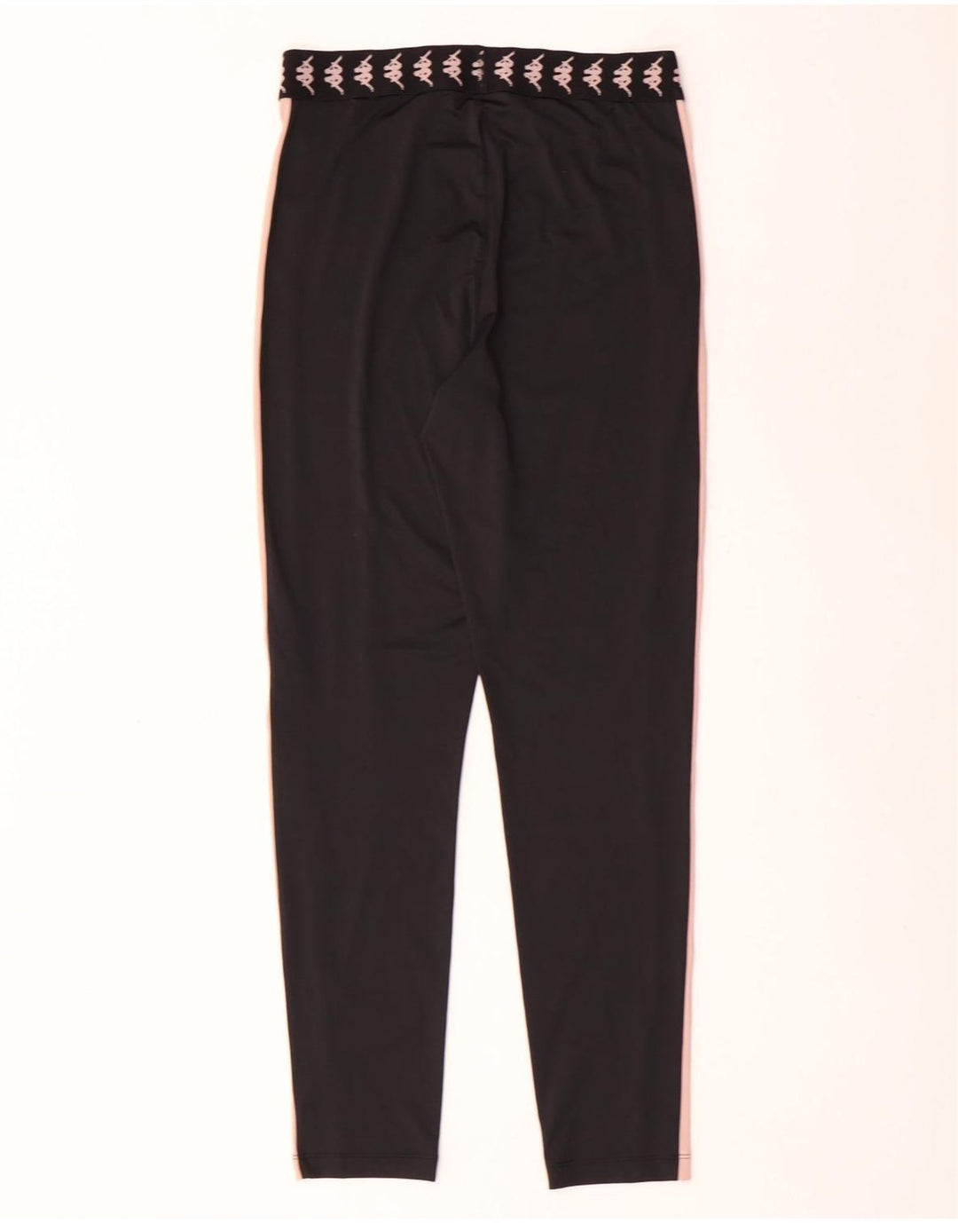 Kappa Womens Tezenis Graphic Leggings UK 8 Small Black Colourblock