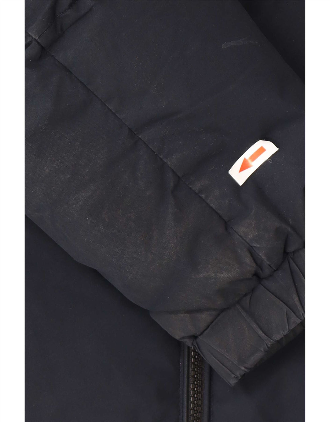 Jaqueta masculina acolchoada com capuz Tommy Hilfiger Reino Unido 38 poliéster azul marinho médio