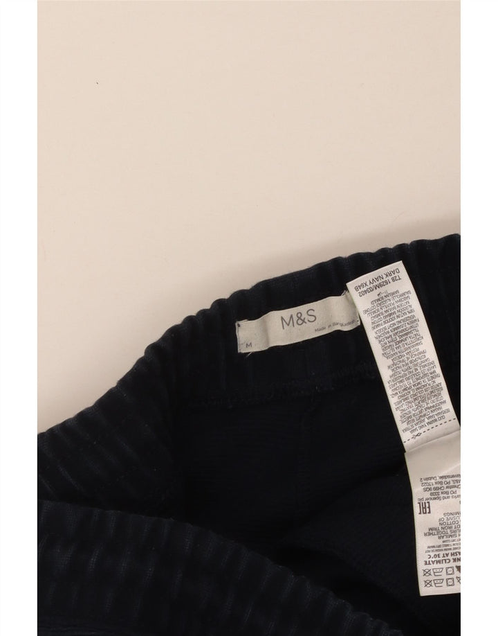 Calça esportiva masculina MARKS & SPENCER, calça de corrida, médio, azul marinho, algodão