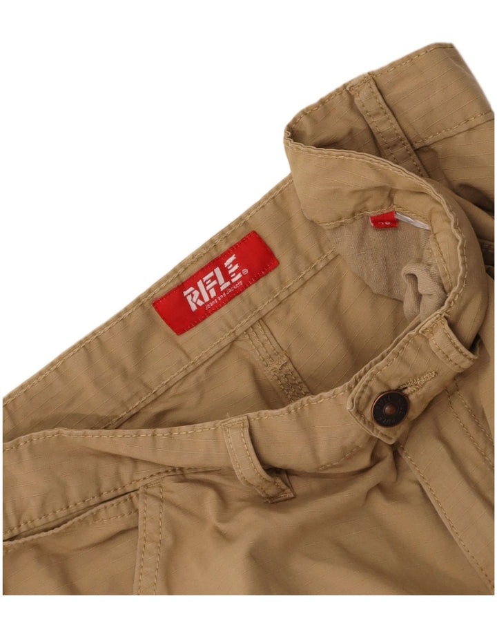 Calça cargo reta masculina RIFLE IT 48 médio W34 L30 bege