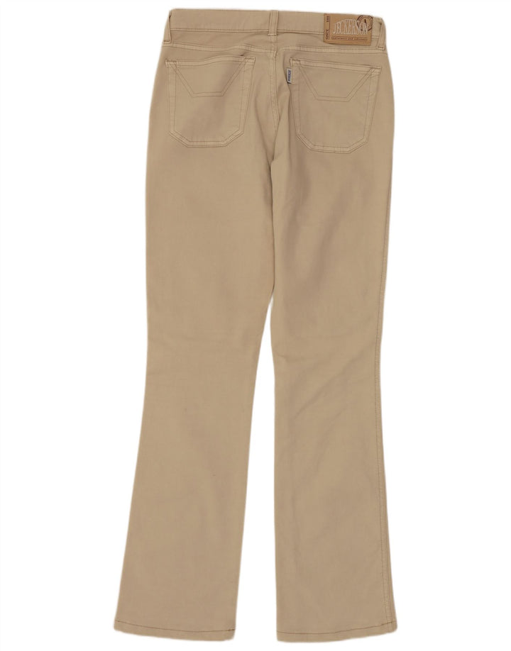 Jeans JECKERSON feminino bootcut W29 L31 algodão bege
