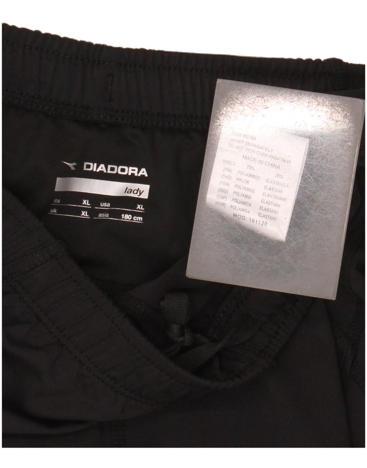 Shorts esportivos femininos Diadora UK 18 XL preto poliamida