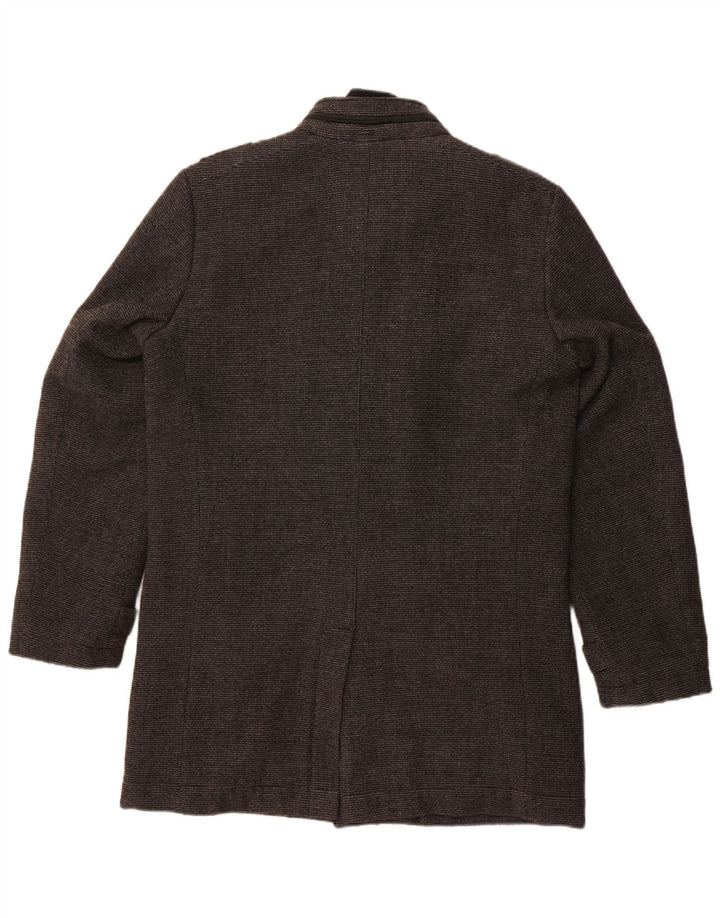 Sobretudo militar masculino Engbers EU 50 poliéster cinza grande