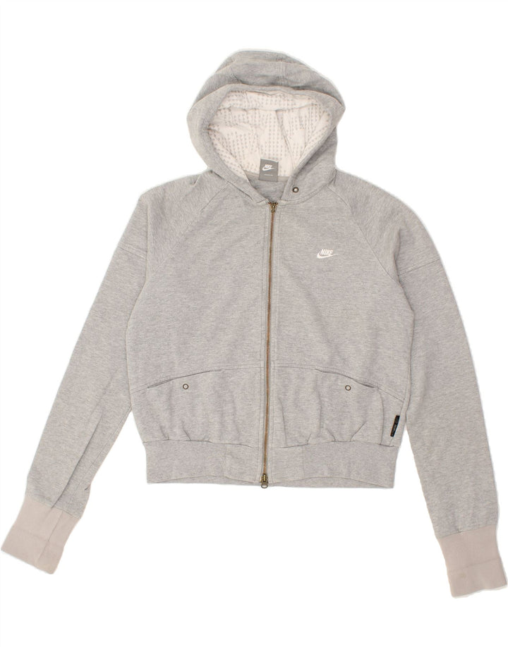 NIKE Womens Zip Hoodie Sweater UK 18 XL Grey Cotton Vintage Nike and Second-Hand Nike from Messina Hembry 