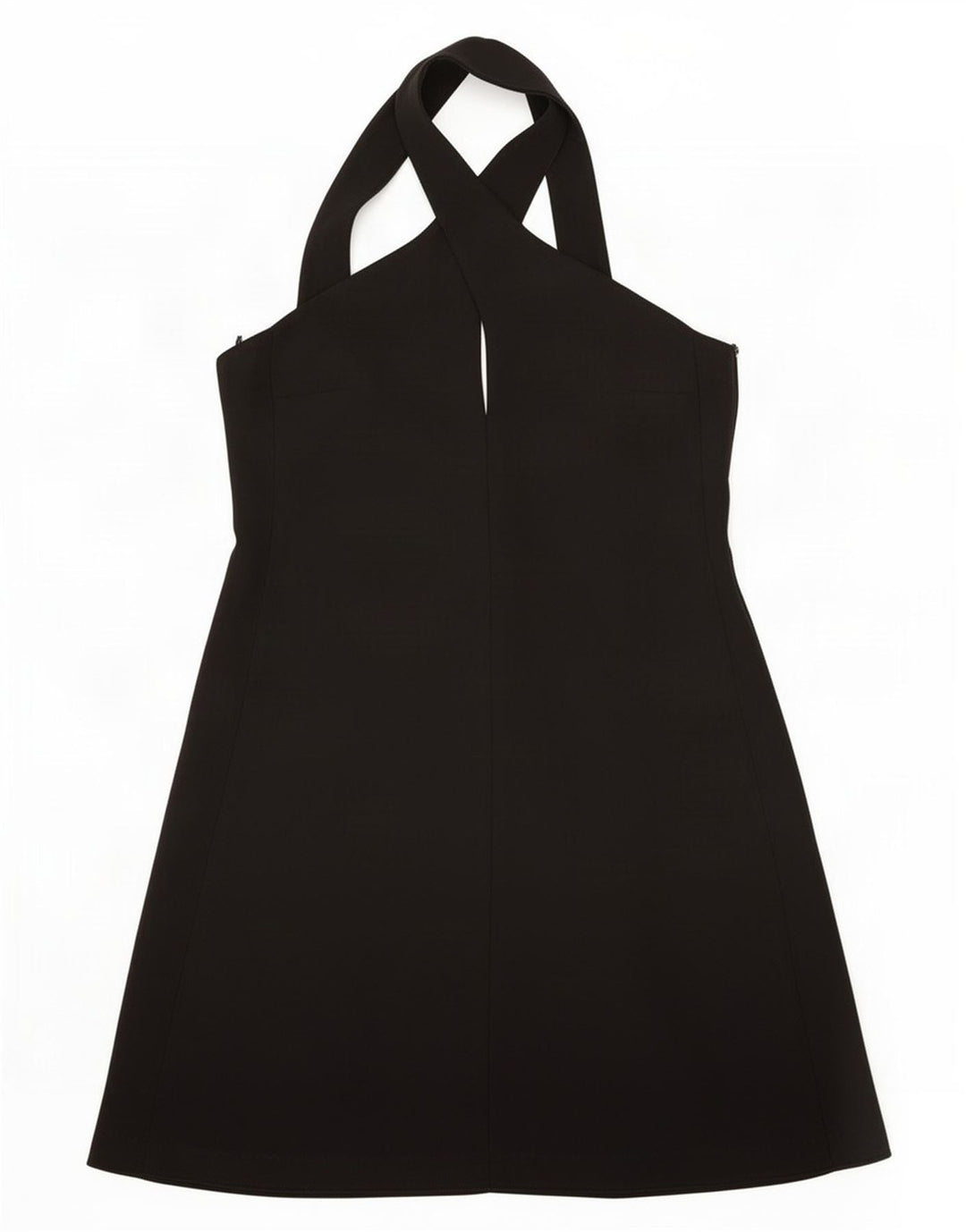 Vestido feminino Zara Halter UK 6 XS preto poliéster