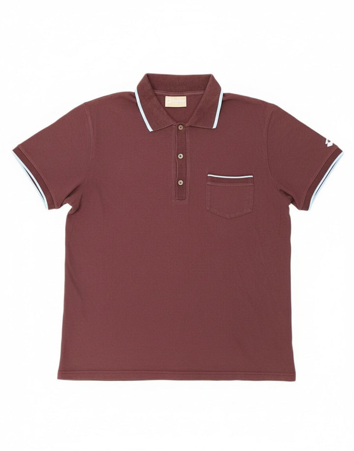 Camisa polo masculina LOTTO grande marrom
