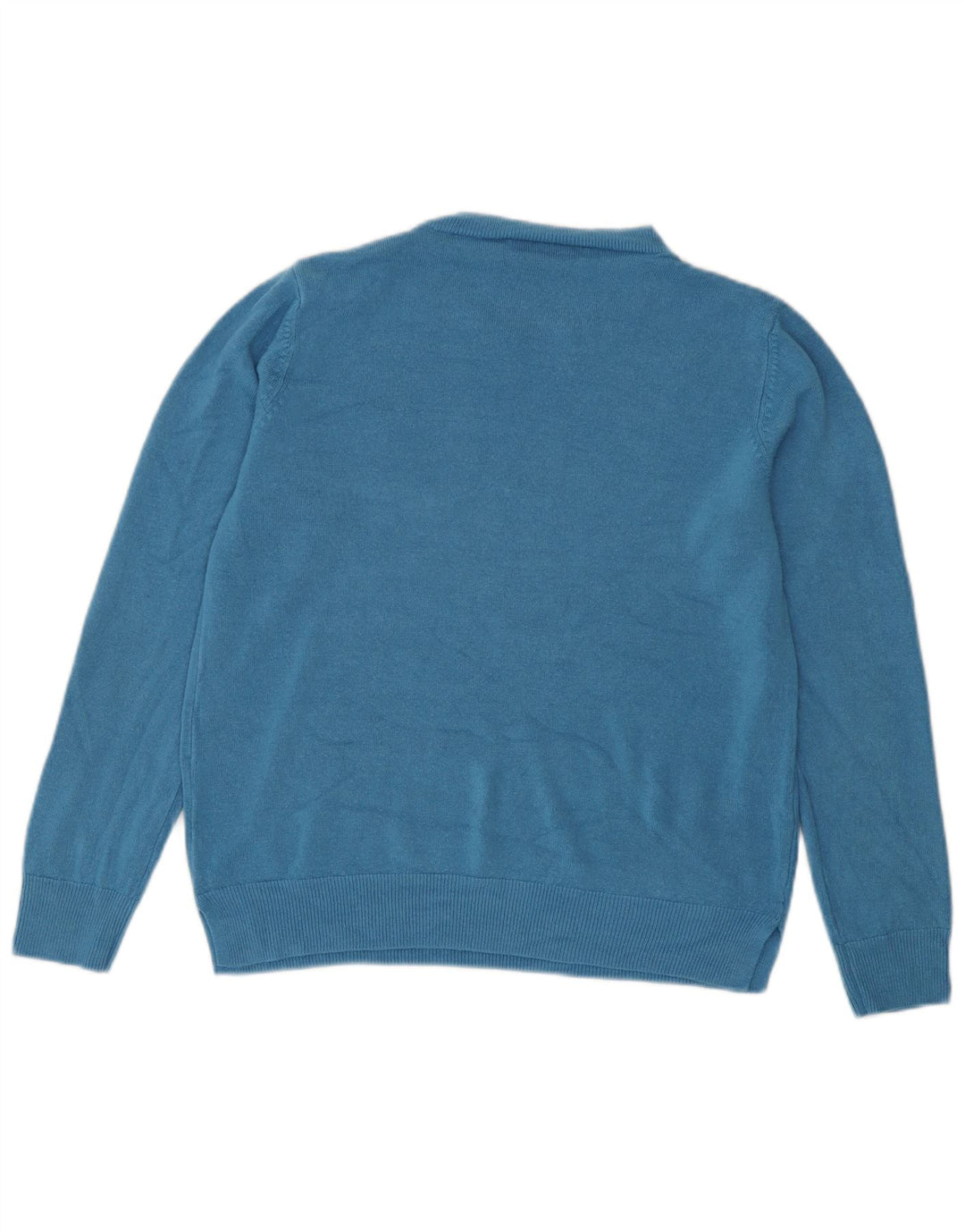 Suéter feminino Marks & Spencer com gola canoa Reino Unido 14 azul médio