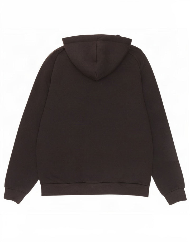 Suéter masculino Puma Graphic Zip com capuz médio algodão preto
