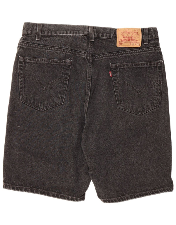 Shorts jeans masculino Levi's 505 Regular Fit W36 grande algodão preto