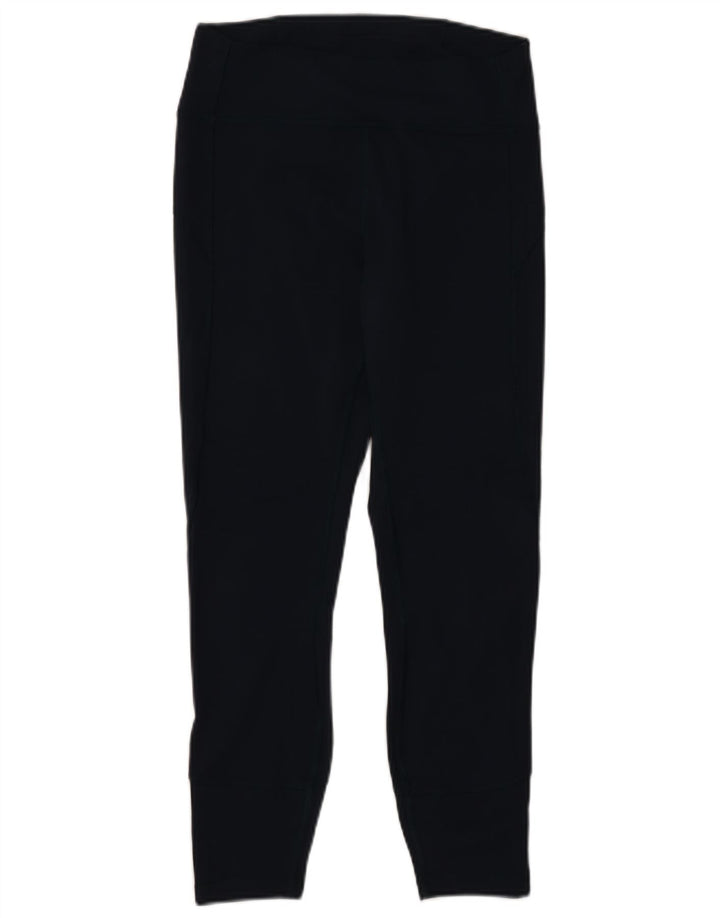 Leggings femininas LULULEMON EUA 10 grande nylon azul marinho