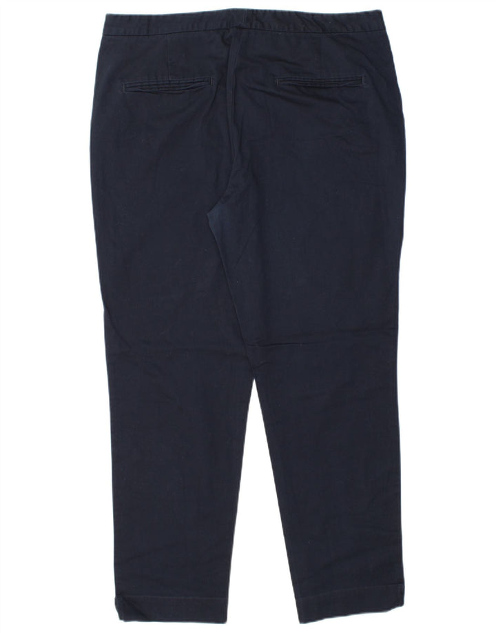 Calça Chino Feminina MASSIMO DUTTI EU 44 XL W34 L28 Azul Marinho Clássico