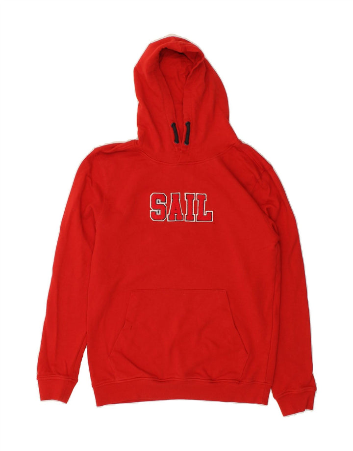 OVS Boys Graphic Hoodie Jumper 11-12 Years Red Cotton Vintage OVS and Second-Hand OVS from Messina Hembry 