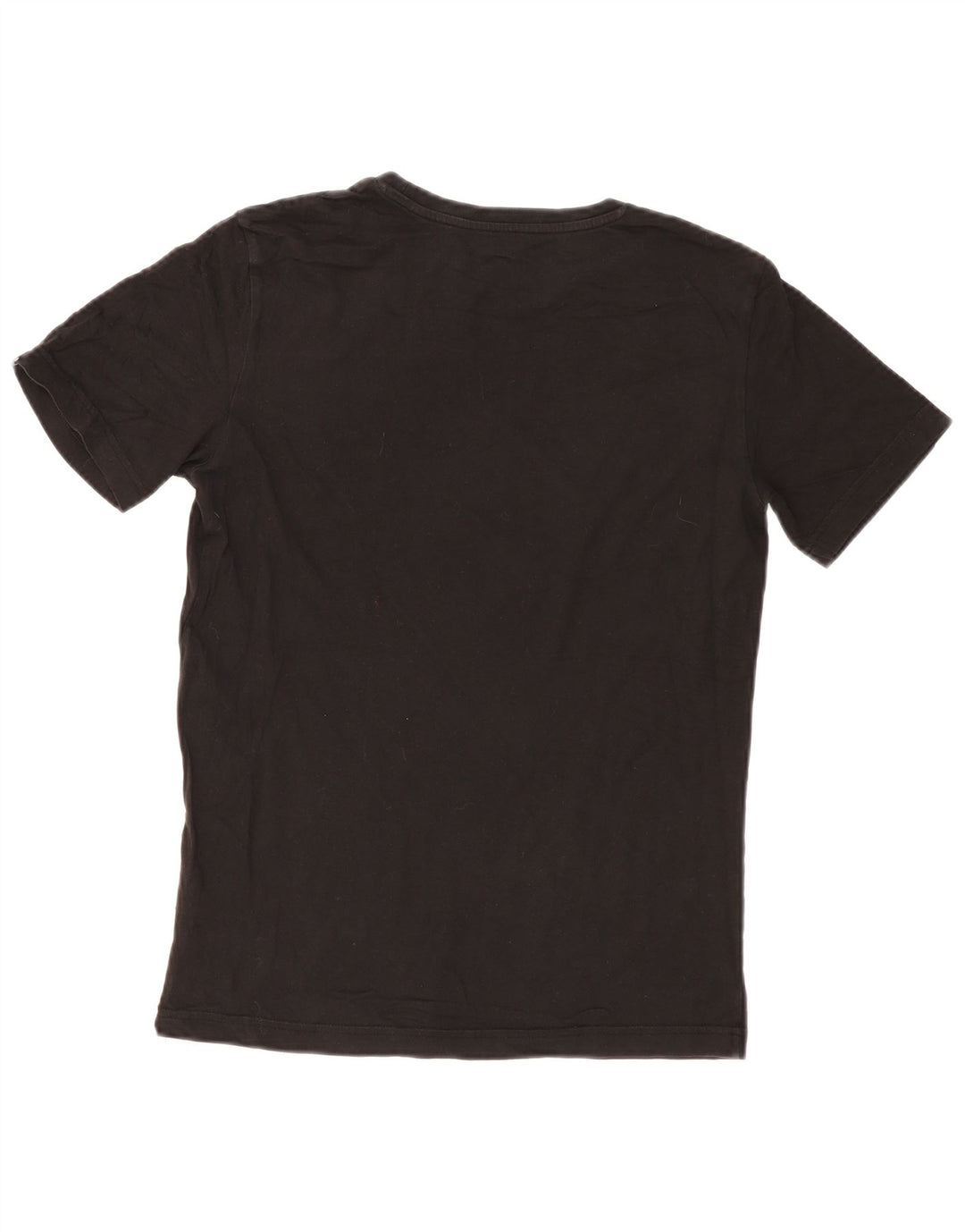 Puma Mens Graphic T-Shirt Top Pequeno Algodão Preto