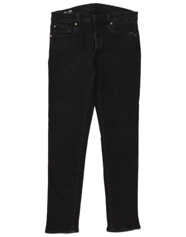 Calça jeans masculina G-Star 3301 Slim W30 L32 preta