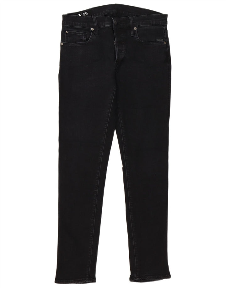 Calça jeans masculina G-Star 3301 Slim W30 L32 preta