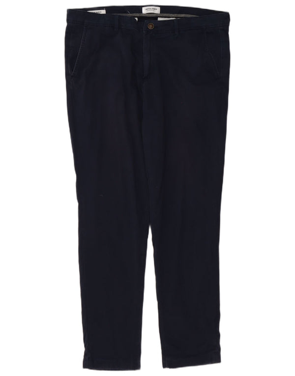 Calça jeans masculina Jack & Jones Marco Slim Fit W36 L34 azul marinho