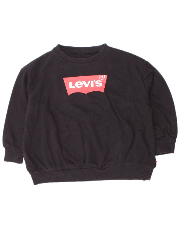 Suéter gráfico Levi's Baby Boys 18-24 meses algodão preto