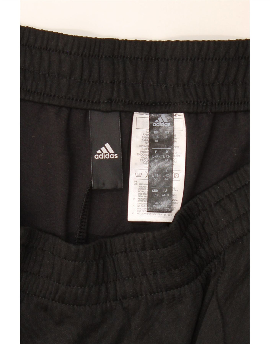 Calça de treino feminina Adidas UK 16/18 grande poliéster preto
