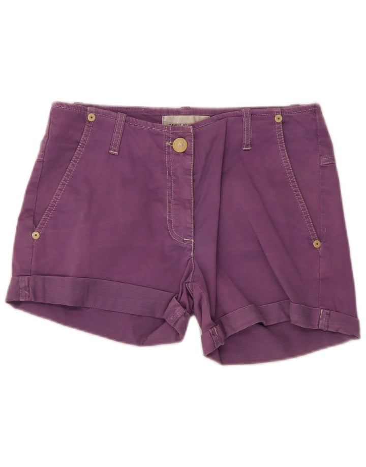 Hot Pants Feminino Daniele Alessandrini W27 Pequeno Algodão Roxo