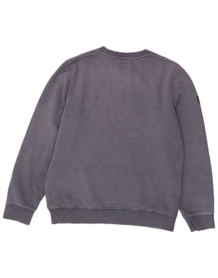 SUPERDRY moletom gráfico masculino jumper grande algodão azul marinho