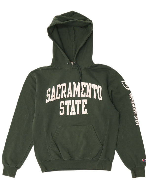 Jumper com capuz gráfico Champion Mens Sacramento pequeno verde