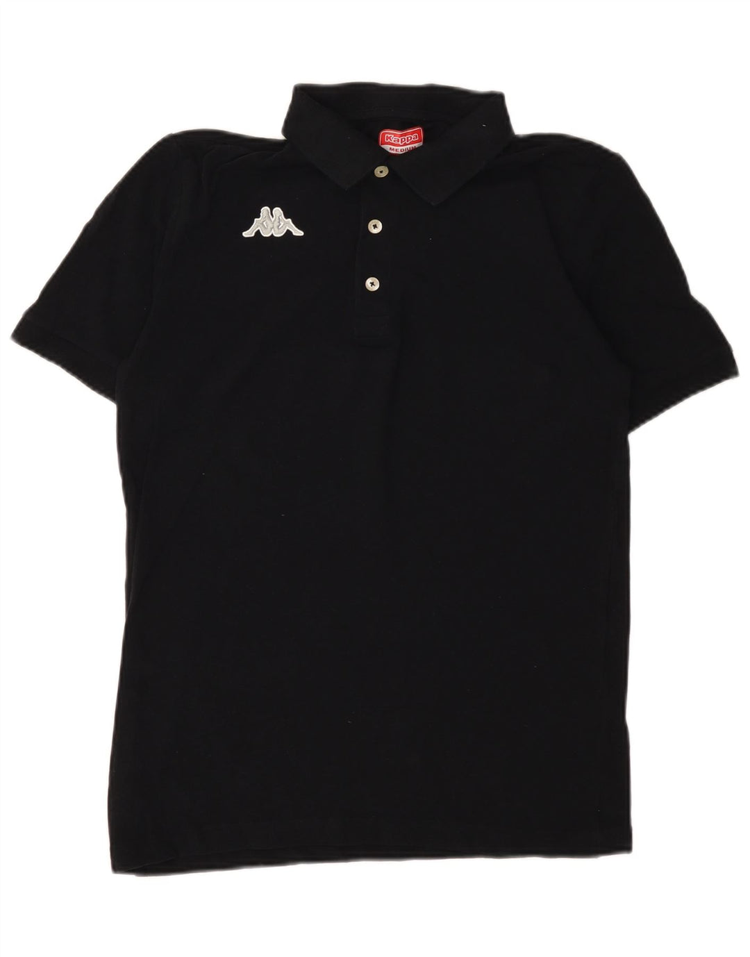 Camisa polo masculina Kappa média preta