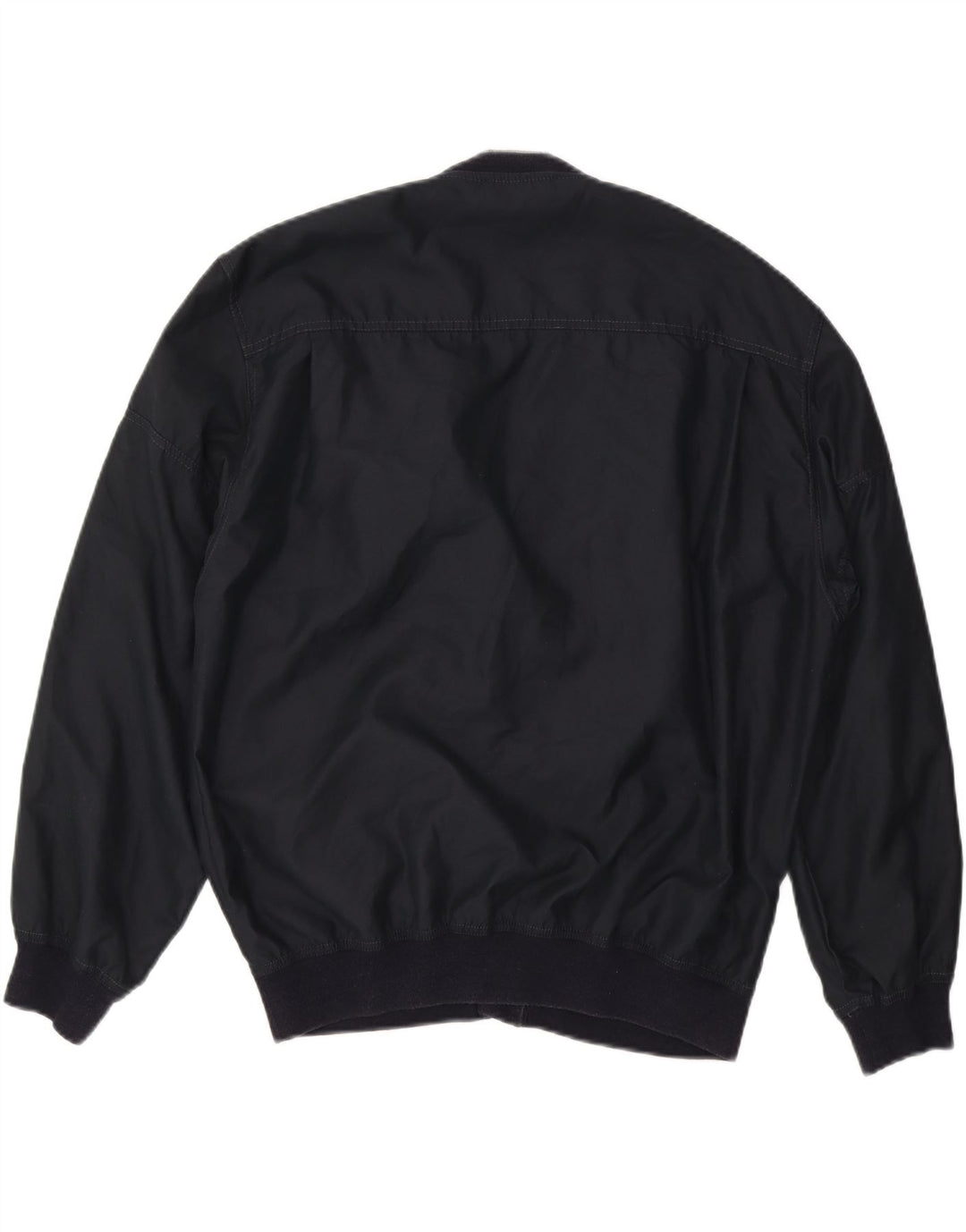 DONNY & MAX Mens Bomber Jacket UK 42 XL Navy Blue Polyester