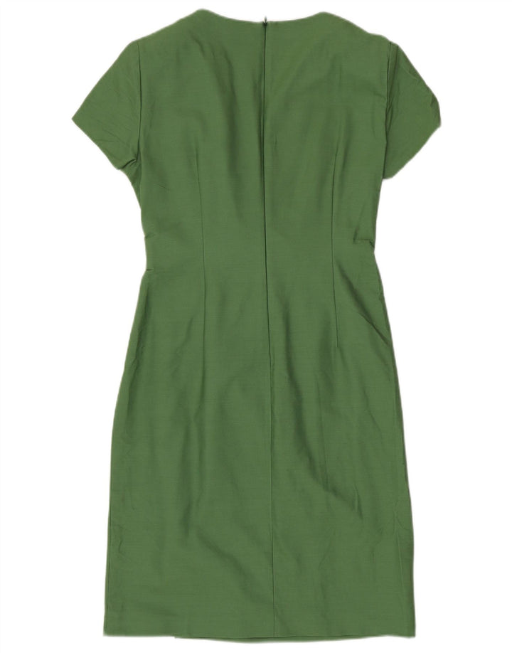 Vestido bainha feminino MAX MARA Reino Unido 12 verde médio