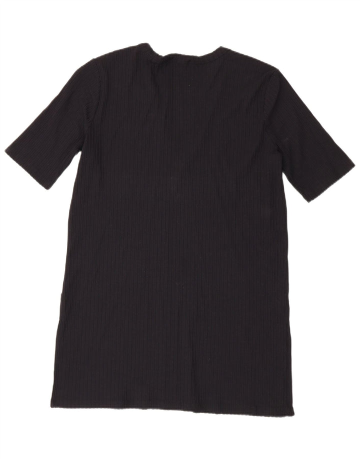 Vestido camiseta feminino Zara Reino Unido 14 médio preto