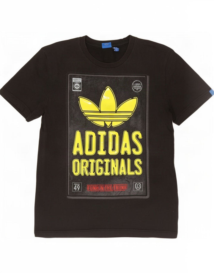 Camiseta Adidas Masculina Graphic Top Médio Algodão Preto