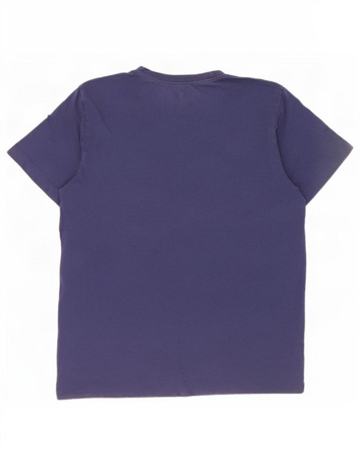 Camiseta feminina Nike UK 14 médio azul marinho algodão