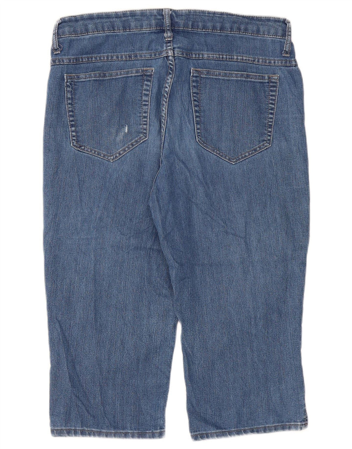 Lee Womens Riders Capri Jeans W34 L18 Azul