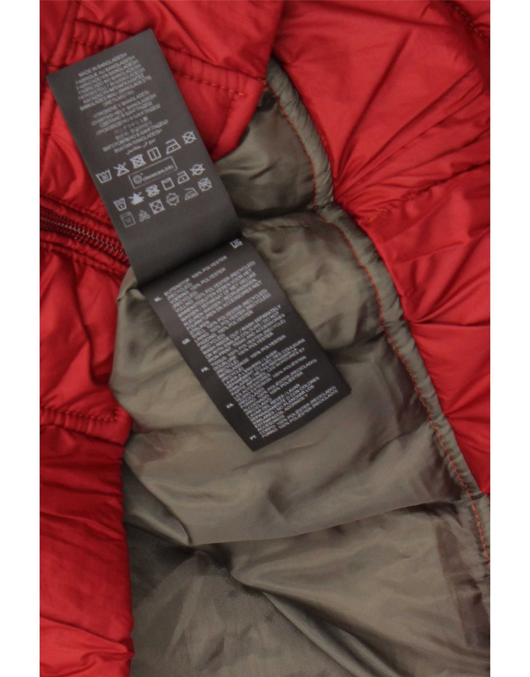 Jaqueta masculina acolchoada com capuz G-Star UK 40 grande poliéster vermelho