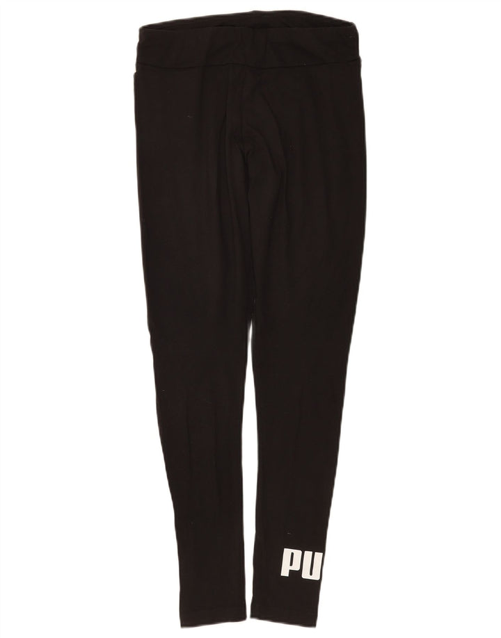 Leggings Puma Feminino UK 8 Pequeno Algodão Preto