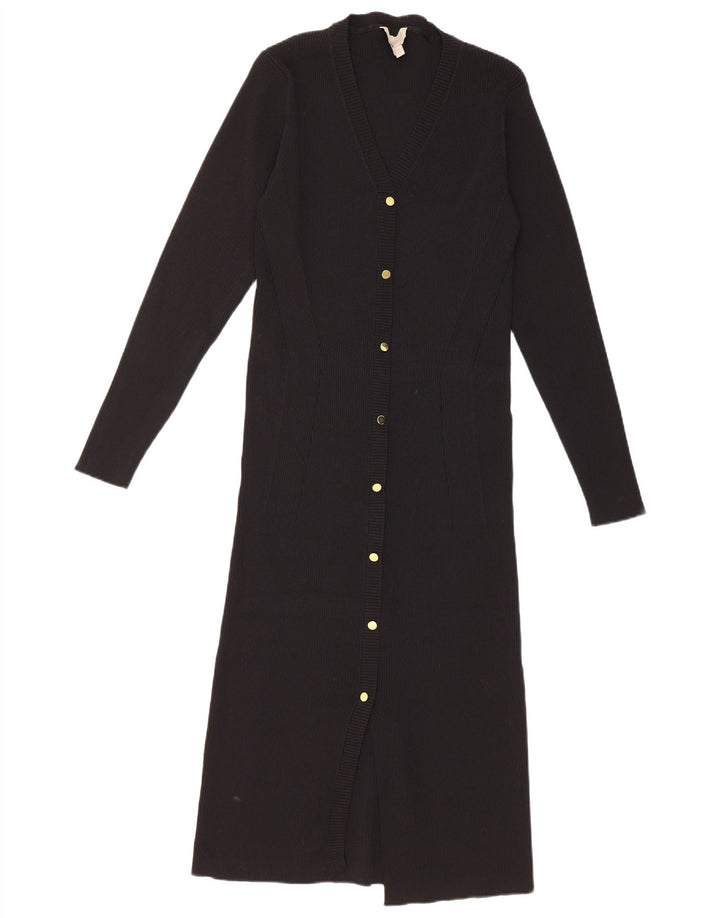 Vestido jumper feminino Coast UK 16 grande preto nylon