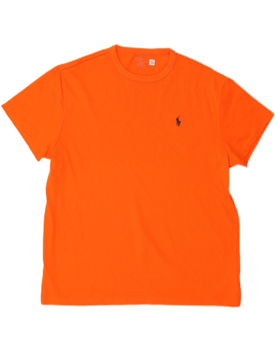 Camiseta masculina POLO RALPH LAUREN de ajuste clássico top grande algodão laranja