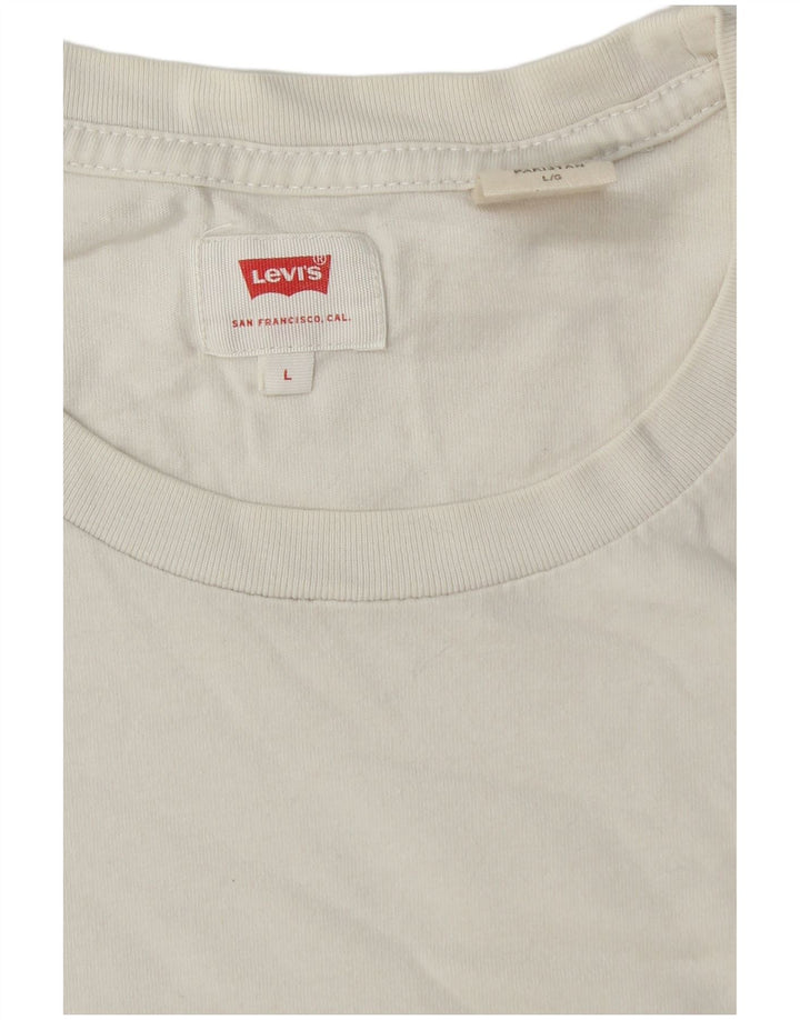 Camiseta masculina Levi's grande branca