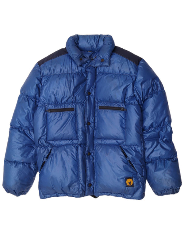 Jaqueta acolchoada com capuz masculina Ciesse Piumini UK 40 grande azul