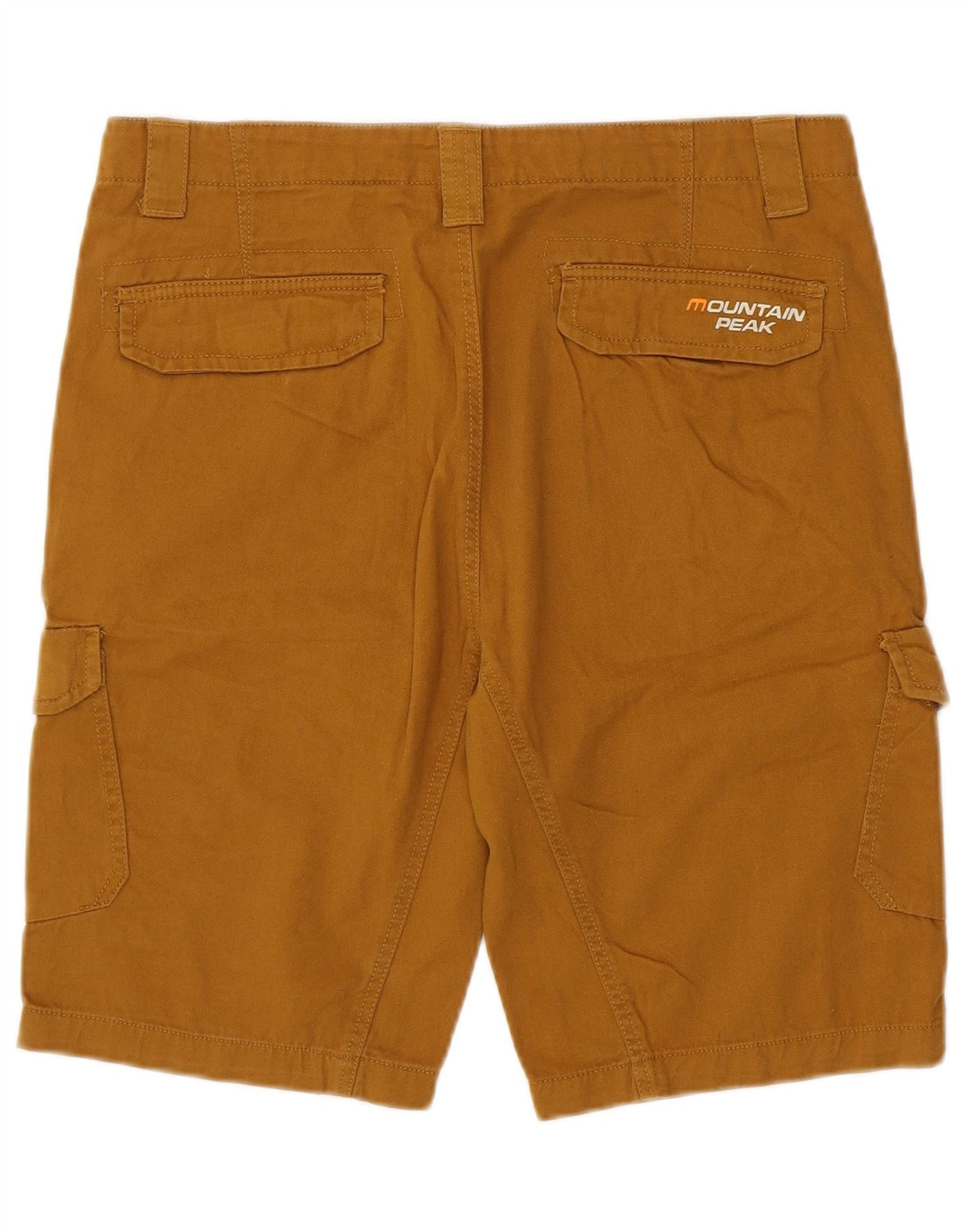 MOUNTAIN PEAK Mens Cargo Shorts Médio W32 Algodão Marrom