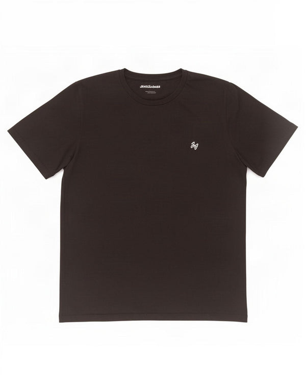 Camiseta masculina Jack & Jones grande algodão preto