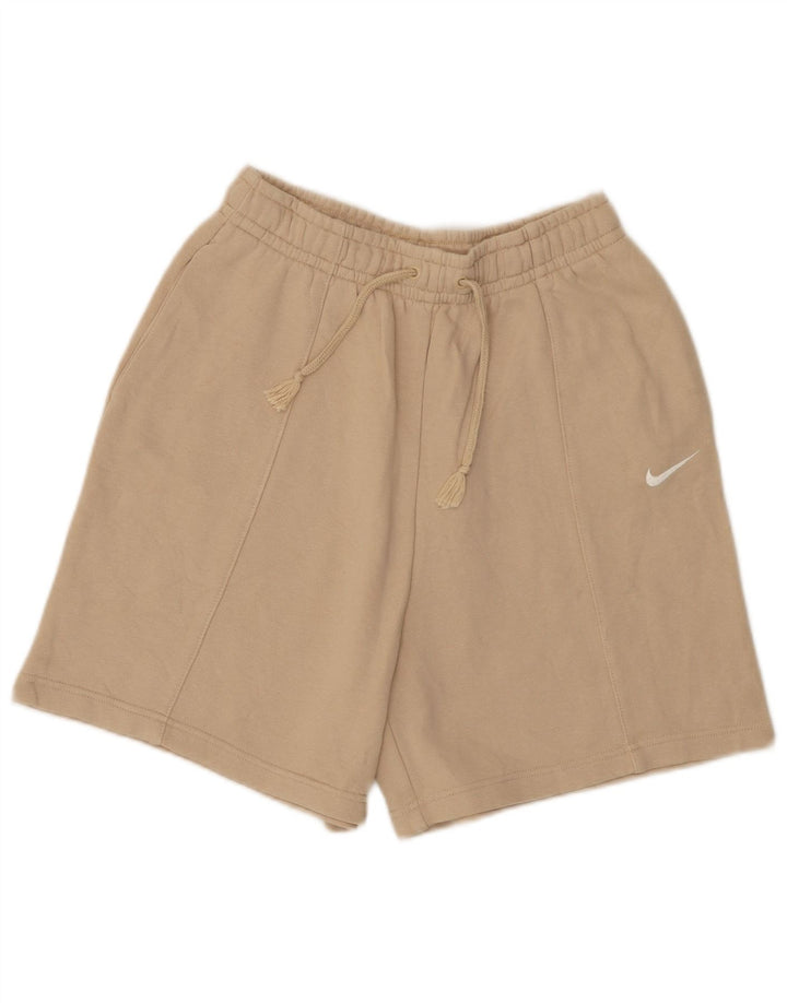 Shorts esportivos masculinos Nike pequeno algodão bege