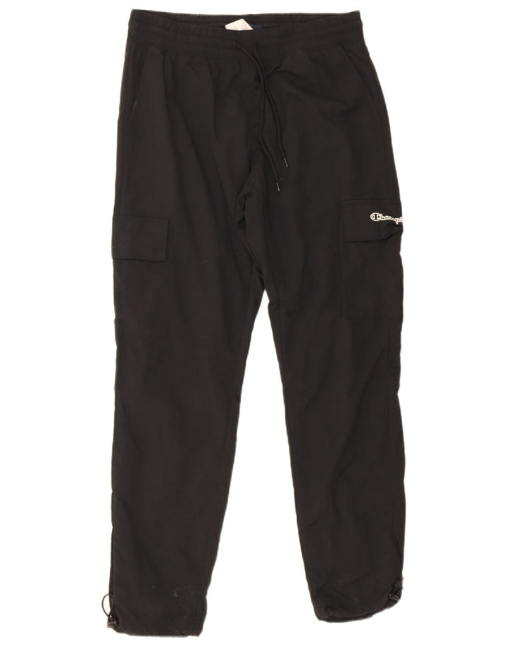 Calça esportiva masculina Champion Cargo grande poliéster preto