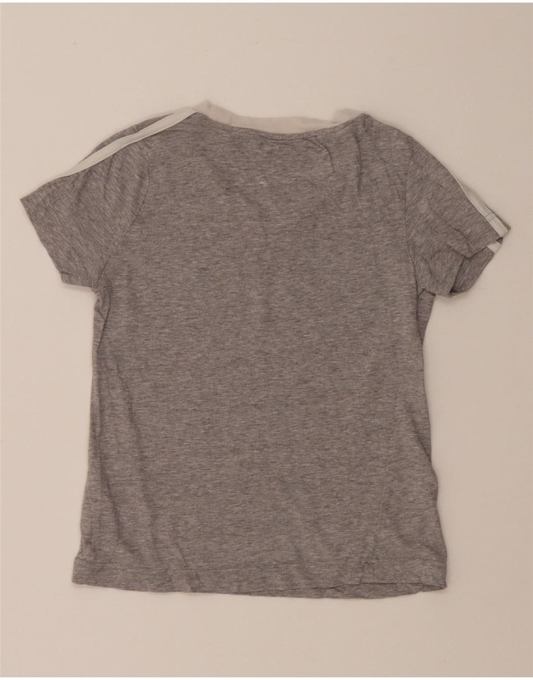 ADIDAS Girls T-Shirt Top 7-8 Years Grey Cotton Vintage Adidas and Second-Hand Adidas from Messina Hembry 